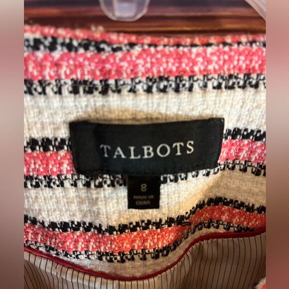 Talbots Muli- Colored Striped Blazer. Size 8/ Medium. - Picture 5 of 7